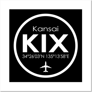 KIX, Osaka Kansai International Airport Posters and Art